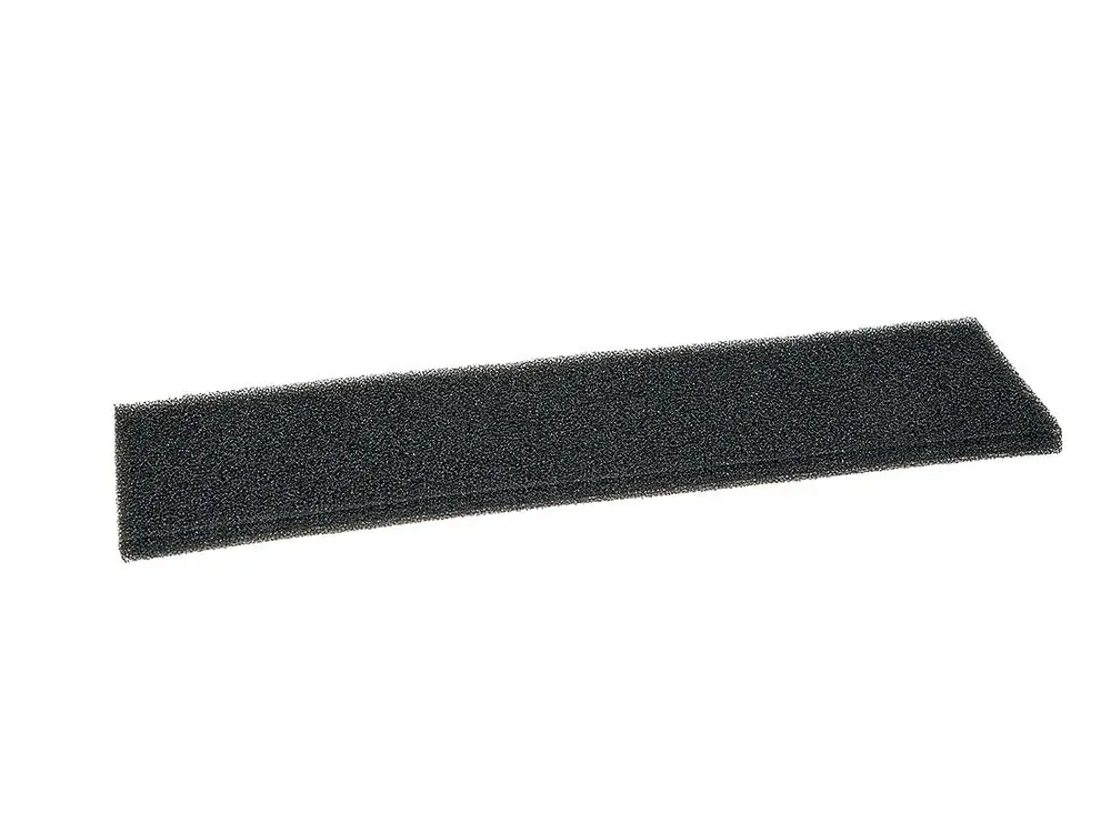 Schwarzer Filter aus synthetischem Material, hergestellt von Fränkische, in länglicher Form für den Einsatz in Lüftungssystemen oder Luftfiltern.
